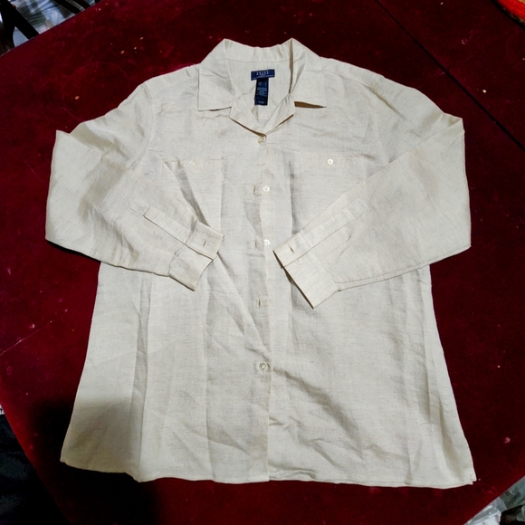 Liz Claiborne Tops - NWOT ... Crazy Horse button down shirt / blouse